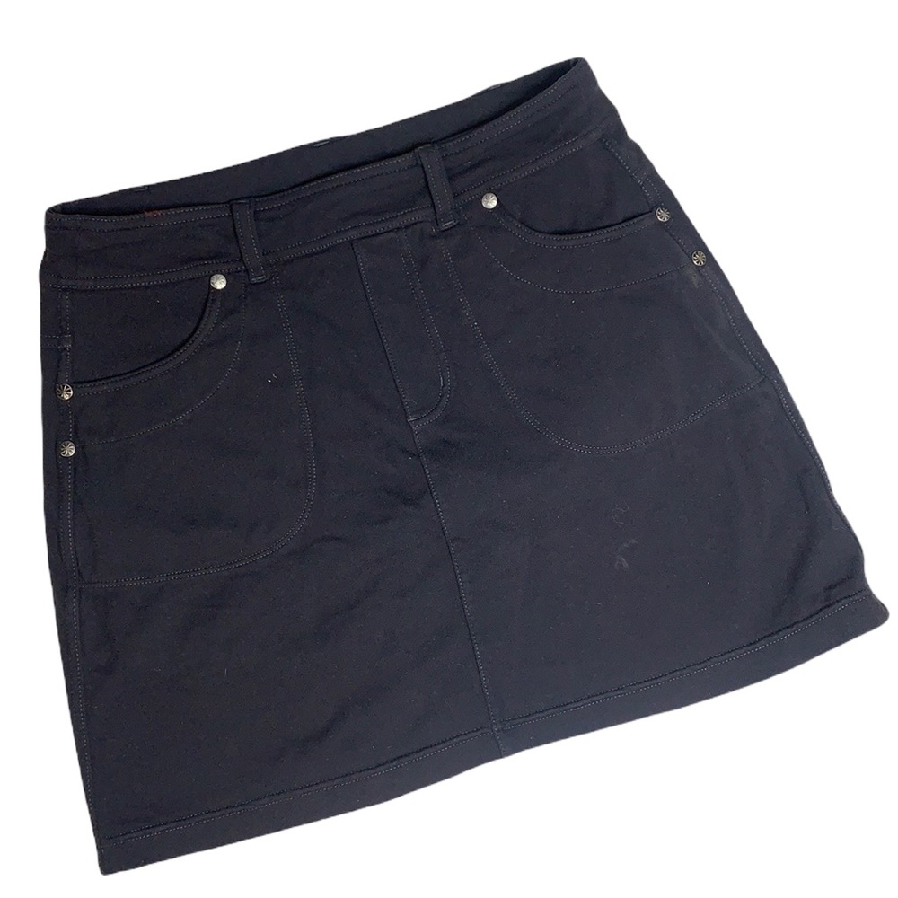 Athleta Bettona Black Stretch Pocket Tennis Golf Skort Skirt 581198 W-557 Sz XS - Picture 2 of 11